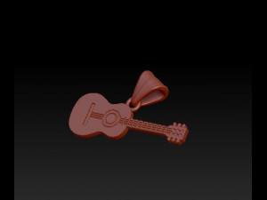 guitar pendant 3D Принт Модель