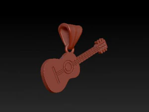 기타 펜던트 3D 프린트 모델