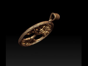 tree pendant 3Dプリントモデル