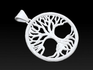 tree pendant 3Dプリントモデル
