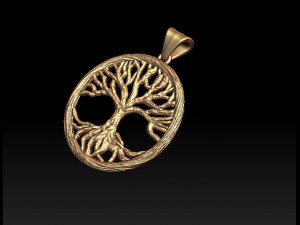 tree pendant 3Dプリントモデル