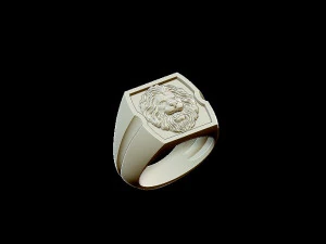 lion ring 3D Print Model