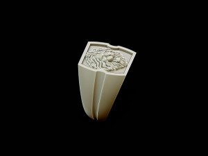 lion ring 3Dプリントモデル
