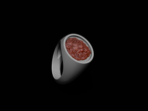 lion ring Modèles 3D en vedette