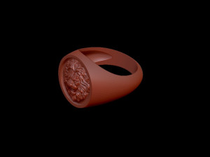 lion ring Modèles 3D en vedette