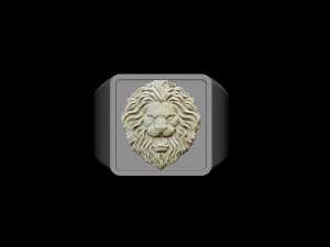 lion ring 3D 프린트 모델