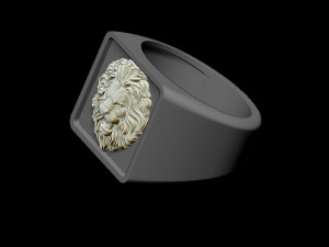 lion ring 3D 프린트 모델