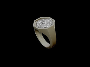 lion ring 3d print model 3D Print Model