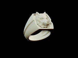 wolf ring 3D Print Model