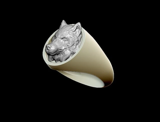 anel de lobo Modelo de Impressão 3D .c4d .max .obj .3ds .fbx .stl .blend 