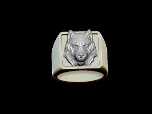 cincin serigala Model Cetak 3D