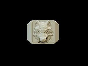 wolf ring 3D Print Model