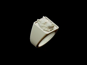 wolf ring 3D Print Model