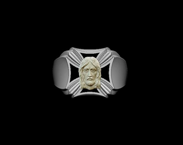 jesus ring 3D Print Model .c4d .max .obj .3ds .fbx .stl .blend 