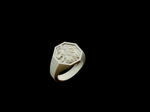 lion ring Model do druku 3D