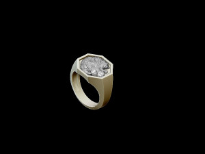 lion ring Model do druku 3D