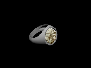 lion ring 3Dプリントモデル