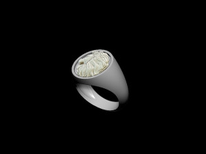 lion ring 3Dプリントモデル