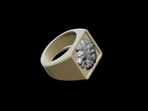 lion ring 3D Baskı Modeli