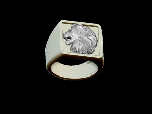 lion ring 3D Baskı Modeli
