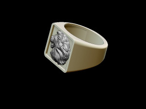 lion ring 3D Baskı Modeli
