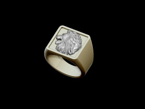 lion ring 3D Baskı Modeli