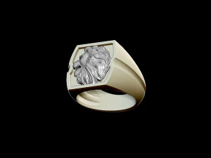 lion ring 3D Print Model