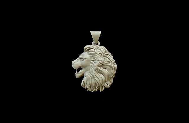 lion pendant Model Cetak 3D .c4d .max .obj .3ds .fbx .stl .blend 