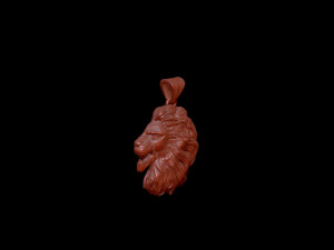 lion pendant Model Cetak 3D