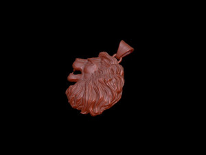 lion pendant Model Cetak 3D