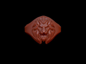 lion ring Modèles 3D en vedette