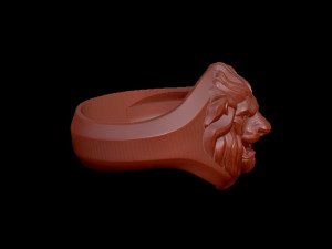 lion ring Modèles 3D en vedette