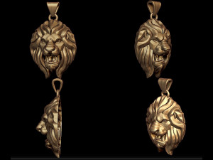 lion pendant 3D Print Model