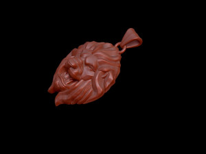 lion pendant 3Dプリントモデル