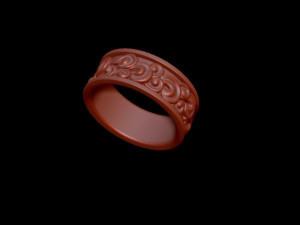 waves ring Modello di stampa 3D
