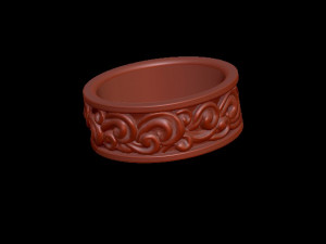 waves ring Modello di stampa 3D