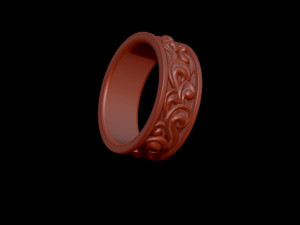 waves ring Modello di stampa 3D