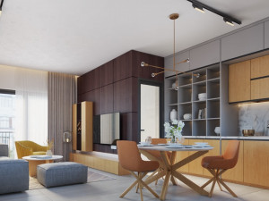 living room design Modèle 3D
