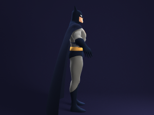 batman animated series rigged Modello 3D