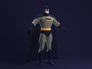 batman animated series rigged 3D Model