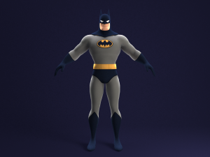 batman animated series rigged Modello 3D