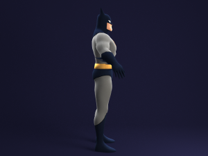 batman animated series rigged Modello 3D