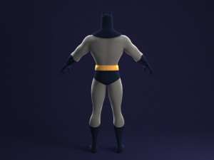 batman animated series rigged Modello 3D