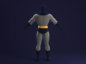 batman animated series rigged 3D Model