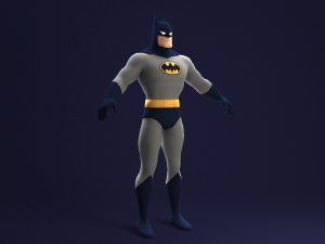 batman animated series rigged Modello 3D