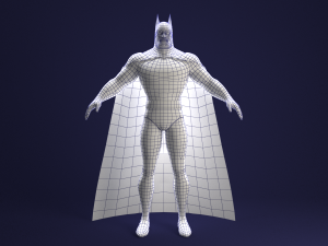 batman animated series rigged Modello 3D