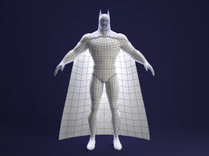 batman animated series rigged 3D Model