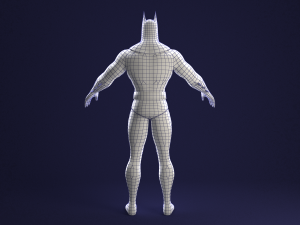 batman animated series rigged Modello 3D