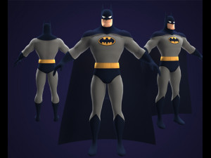 batman animated series rigged Modello 3D