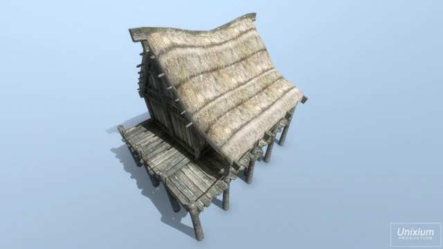 nordic house 02 3D Model .c4d .max .obj .3ds .fbx .stl .blend 